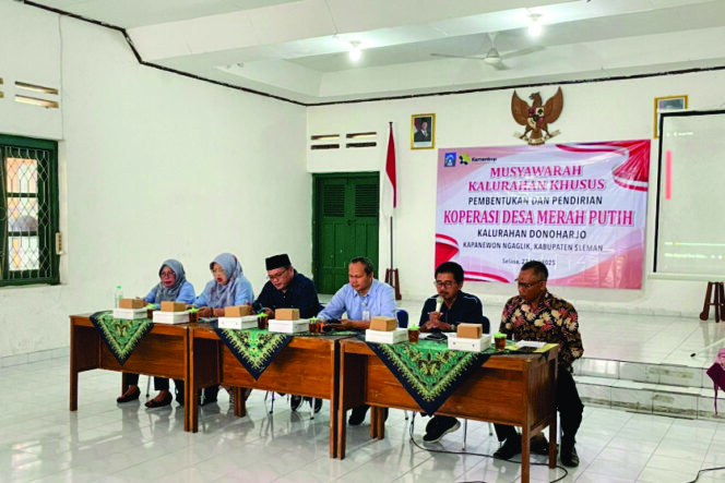 
					Pemerintah Kalurahan Donoharjo Resmi Bentuk Koperasi Merah Putih